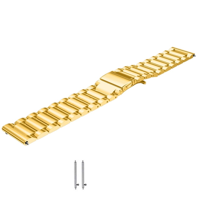 【22mm】Multipurpose Stainless Steel 3 Link Timepiece Strap for Various Timepiece with Timepiece Band Tool