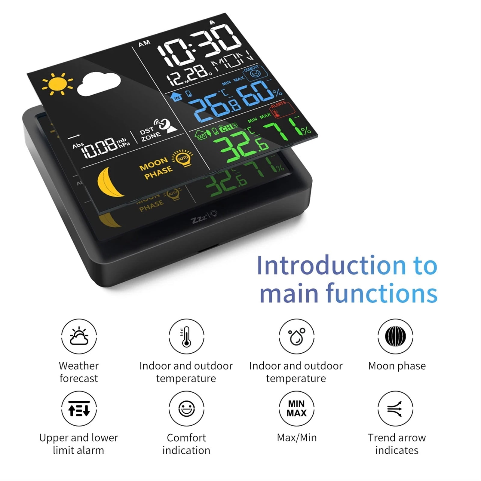 Weather Station Temperature Humidity Meter Thermometer Hygrometer Outdoor Temperature And Humidity Sensor Office