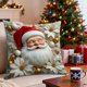 thumbnail image 4 of Juego de Almohadas Navideñas con Árbol de Navidad, Reno, Muñeco de Nieve, Sofá Decorativo, Ambiente de Lino., 4 of 6