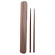 thumbnail image 4 of Caja de palillos de madera de nogal negra BuyweekMX portátil reutilizable respetuosa con el medio ambiente, 4 of 5