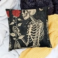 thumbnail image 2 of BANET Skull The Kissing Lovers Art Throw Pillow Case, Gift for Wife, , for Tarot Lovers, Skull Lovers, Wedding, Cushion Cover for Sofa Couch Bed 20x20in, 2 of 5