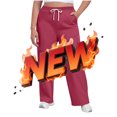 thumbnail image 7 of Womens Pants Wide Leg Tall Long legs Sweatpants Baggy Drawstring Low Rise Lounge Pants Full Joggers with Pockets Pants for Women, 7 of 7