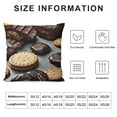 thumbnail image 5 of Cookies Food Chocolate Chip Biscuits Print Throw Pillow Cases Pack  Decorative Cushion Covers for Couch Bed Sofa Farmhouse, 5 of 5