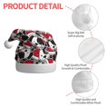 thumbnail image 4 of Haiem Cute Dog Pattern Santa Hat Confortable Velvet Christmas Hat for Christmas Party Favors Fit for Adults Men Women, 4 of 6