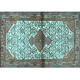 thumbnail image 1 of Ahgly Company Indoor Rectangle Persian Light Blue Traditional Area Rugs, 4' x 6', 1 of 4