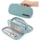 thumbnail image 2 of Portable Large Capacity Pencil Case 3 Compartments Portable Pencil Pouch Large Canvas Storage Bag for Boys Girls Adults Students Business Office (1 Pa, 2 of 5