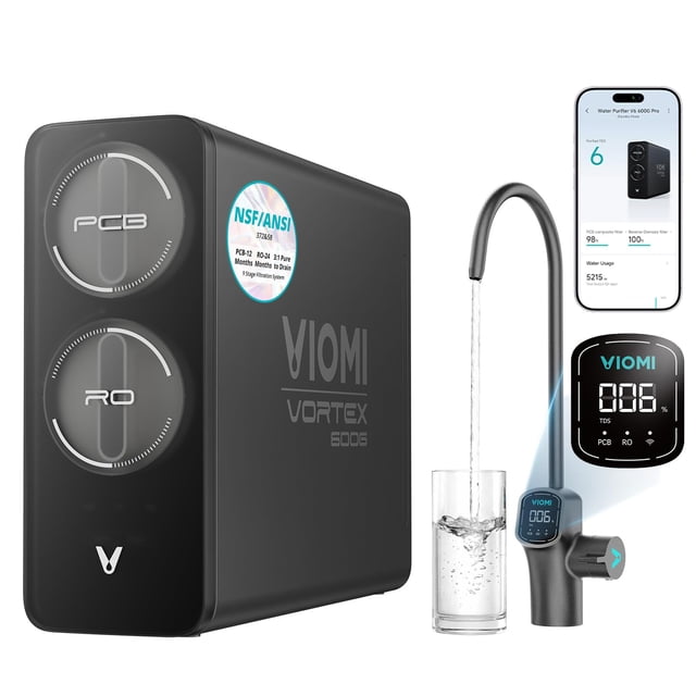 Sistema de ósmosis inversa VIOMI V6 Pro 600 GPD de 9 etapas