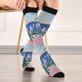 thumbnail image 5 of FORMRS Womens Knee High Socks Casual Long Thick Travel Daily Wear, 2 Pairs, Boat Seaside, 5 of 6