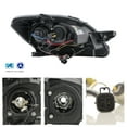 thumbnail image 2 of AKKON - For Toyota Yaris Black Bezel Ring DRL Daylight LED Strip Projector Headlights Front Lamps Pair Set, 2 of 7