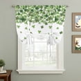 thumbnail image 2 of St. Patrick's Day Tie Up Curtains 45 Inches Long, Kitchen Window Curtains Over Sink, Spring Farmhouse Luck Leaves Falling Small Window Curtains Shade Balloon Curtains Valances for Bedroom 34"x45", 2 of 8