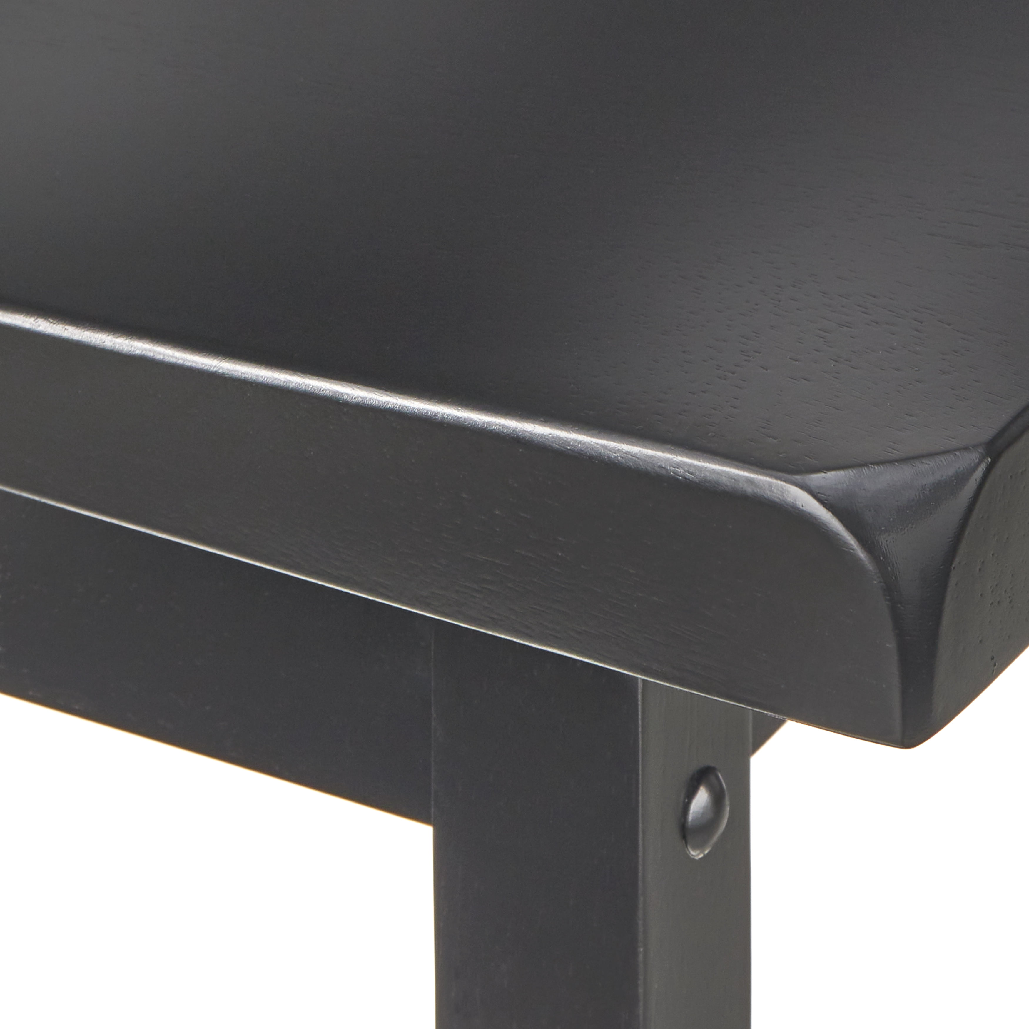 TMS Barnaby 29" Saddle Bar Stool, Set of 2, Black