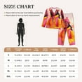 thumbnail image 4 of Disketp Digital Nomad Pink Landscape Pajamas Set Long Sleeve Sleepwear Womens Button Down Nightwear Pj Sets-{designName}-Small, 4 of 7