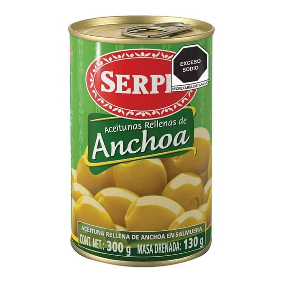 Aceitunas Serpis rellenas de anchoa 300 g