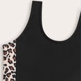 thumbnail image 7 of REDARER Summer Little Girl's Loose Fitting Tank Top and Shorts with Leopard Print On The Side Two Piece Set Of Swimsuit and Shorts,Girls Swimsuit,7-8 Years, 7 of 7
