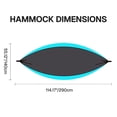 thumbnail image 3 of BN-LINK Camping Hammock with Mosquito Net, Portable Parachute Hammocks with Tree Straps for Outdoor Backpacking,Beach,Backyard,Patio,Hiking,440 lb Capacity, Blue Gray, 3 of 7