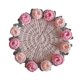 thumbnail image 1 of Manta de flores de ganchillo. Ramo de rosas de ganchillo hecho a mano. Ramo de rosas suaves. Ramo de flores de ganchillo para decoración de cumpleaños (producto terminado), 1 of 7