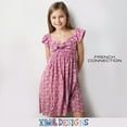 thumbnail image 5 of French Connection Girls' Floral Smocked Sundress with Flutter Sleeves for Kids (Sizes 4-16), 5 of 8