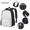 thumbnail image 3 of Fotbe Snowflake Minimalist Set Escolar 3 en 1 para Niños - Mochila Duradera con Lonchera Aislante y Estuche para Lápices - Mochila Escolar para Niños y Niñas, 3 of 7
