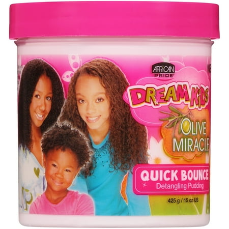 - (2 Pack) African Pride Dream Kids Olive Miracle Quick Bounce Detangling Pudding 15 oz. Jar