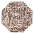 thumbnail image 2 of Unique Loom Hermitage Collection Area Rug - Armor (7' 10" Octagon Chocolate Brown/Black), 2 of 6