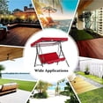 thumbnail image 4 of Garden Outdoor 3-Person Metal Porch Swing Chair Bench W/ Canopy, 4 of 8
