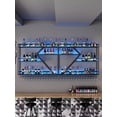 thumbnail image 5 of Pikysailed 59in Modern Wall Mounted Wine Rack w/ LED Light, Metal Bar Shelves Wall Mounted w/ Glass Holder, Large Liquor Shelf  for Kitchen & Dining Room, 5 of 7