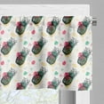 thumbnail image 5 of Ambesonne Pineapple Valance & Curtain, Sketch Style Fruits, 55"x30", Multicolor, 5 of 6
