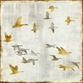 thumbnail image 2 of Spencer, Nick 12x12 White Modern Wood Framed Museum Art Print Titled - Golden Flight I, 2 of 4