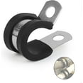 thumbnail image 1 of Metal conduit clamps, pipes or wire harnesses, rubber coating, buffer insulation, 1 of 4