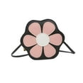 thumbnail image 3 of Girl Crossbody Purse Small Crossbody Bags Zipper Trendy Flower Purse Portable PU Pink, 3 of 7