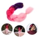 thumbnail image 3 of Peluca de coleta sintética degradada tricolor, trenza de pelo de extensión larga para mujer, niña, dama (55 púrpura, rojo, rosa claro), 3 of 7