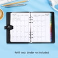 thumbnail image 3 of OMEYA Monthly Planner Inserts 2026–2029, 36 Month A5 Planner Refill (Apr 2026–Mar 2029), 5.5 x 8.5, 6-Hole Punched, Fits A5 6 Ring Binders, 3 of 7