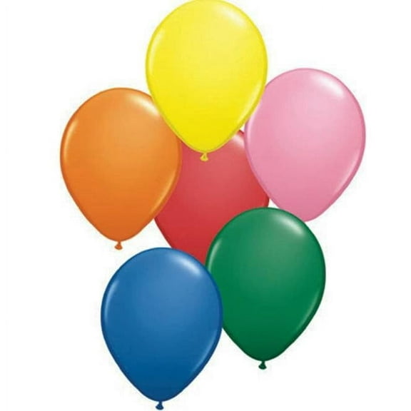 Burton & Burton 11" Standard Asst Qualatex Balloons 100 Pack