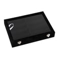 thumbnail image 4 of Vitrina para gafas, caja de almacenamiento, vitrina para joyas, portátil y multiusos. Negro, 4 of 9