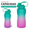 thumbnail image 2 of Botella de agua Onof  BAP-2.2L 2.2 Litros Termo de agua Verde Rosa con Marcador de Tiempo, 2 of 8