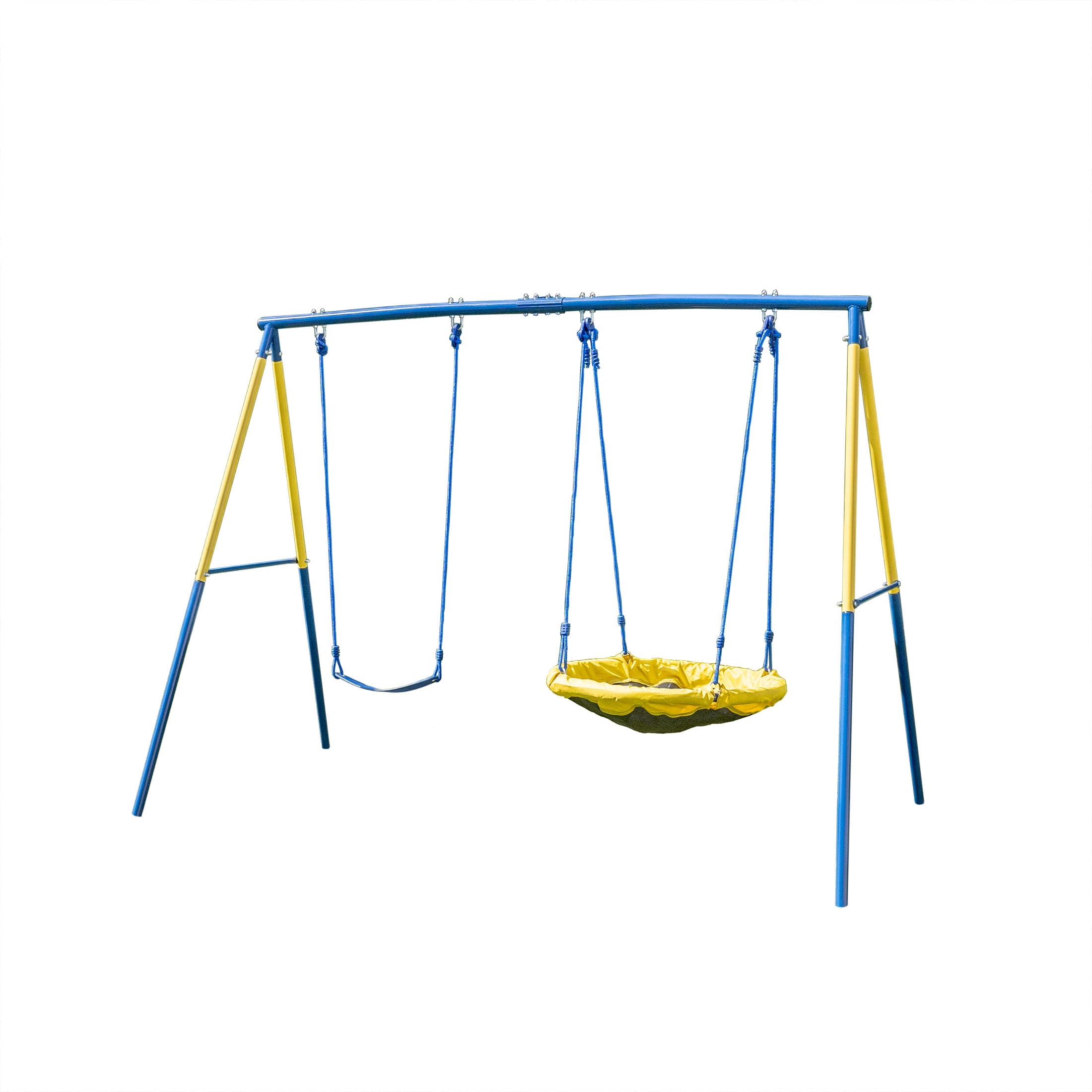 Sportspower Swing and Saucer Swing Metal Set with Heavy Duty Aframe, holds up to 550 lbs - 2