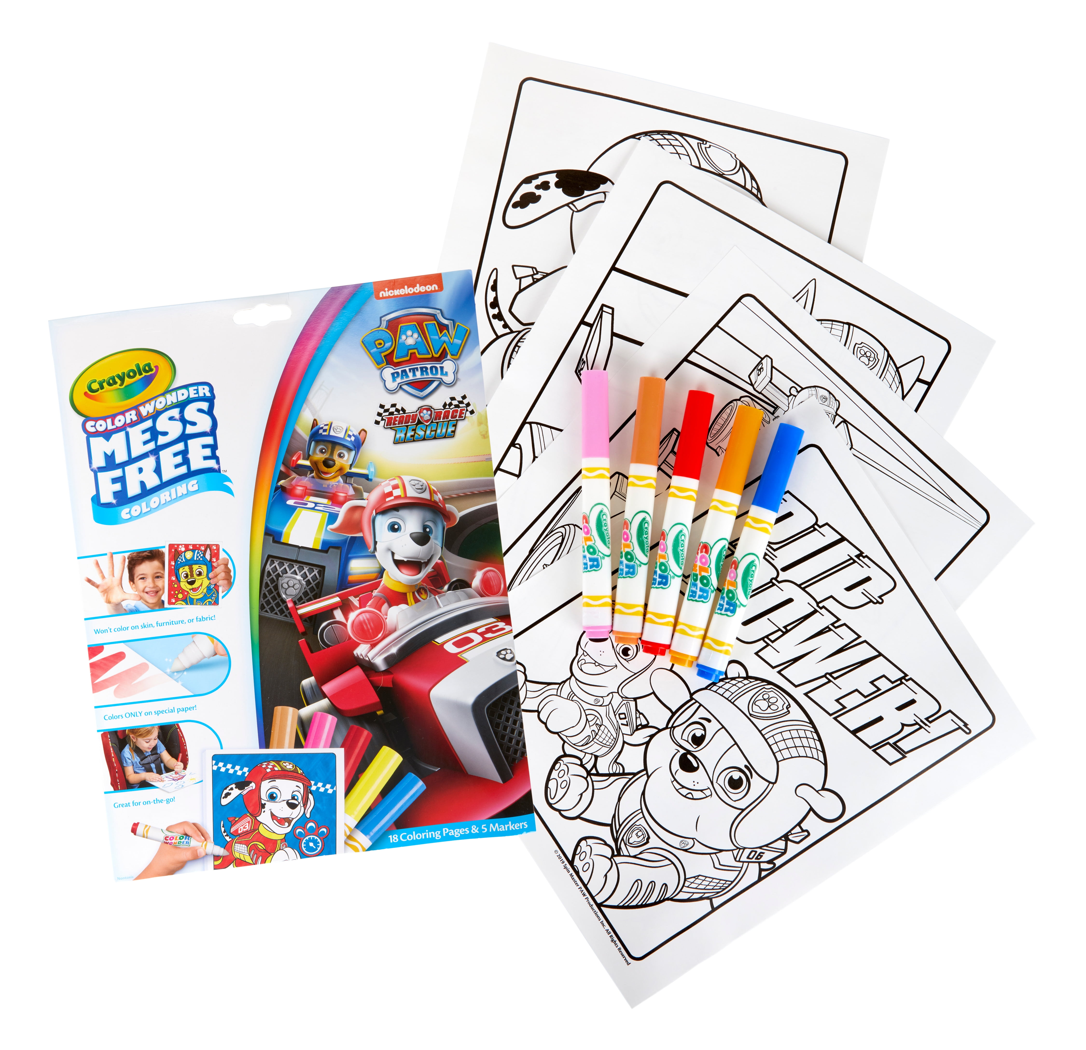 Girls Paw Patrol DIY Colour Your Own Canvas With 5 Colouring Crayons 20x20cm