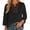 C668/Black, variant on Blouses For Women Lace Trim Loose Fit Casual Solid Color 3/4 Sleeve Blouse Top For Everyday Comfort And Style Fashion Outfits Trendy Clothes