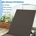 thumbnail image 5 of Aimee Lii PE Wicker Patio Chaise Lounge Chair with Wheels for Poolside Backyard and Deck, Outdoor Patio Furniture for Backyard, Garden, 5 of 8