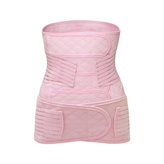 4 pegatinas para mujeres embarazadas, cinturón abdominal posparto, primavera y verano, transpirable, fino a lo largo de la sección, reparación posparto, conjunto de dos piezas de cintura