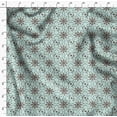 thumbnail image 4 of Soimoi Green Rayon Fabric Floral Wreath Geometric Printed Fabric 1 Yard 58 Inch Wide, 4 of 5