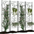 thumbnail image 1 of Gaderth 4 Pack Metal Garden Trellis 71x20 Inch, Rustproof Plant Trellis Screen for Climbing Plants, Vertical Support for Roses, Tomatoes and Vine Vegetables, Privacy Wall Decor for Garden Patio, 1 of 6