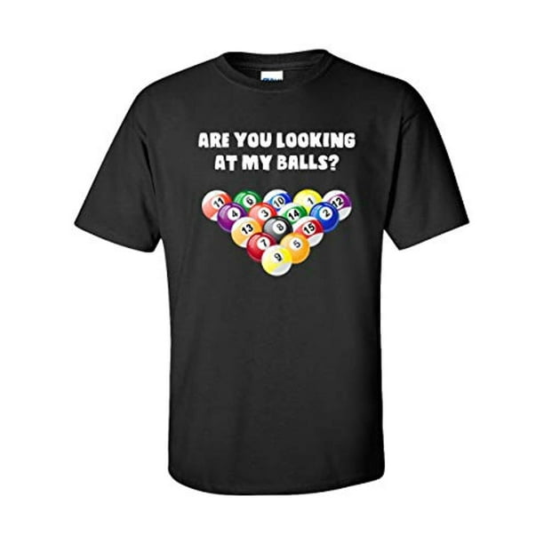 t shirt with balls on back