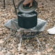 thumbnail image 5 of Parrilla para libre Pozo de fuego con bolsa de transporte Estante de fogata para quemar de material acero inoxidable Cocinar para, 5 of 8
