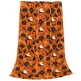 thumbnail image 2 of KLL Retro Halloween Pattern Fleece Throw Blanket,Fleece Throw Blankets for Couch & Bed All Season Use-80"x60", 2 of 7