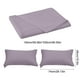 thumbnail image 3 of Solid Color Polyester Bed Sheet Set | 1 Sheet 150x230cm & 2 Pillowcases 74x48cm | Dark Blue Pink Yellow White Purple Red Green | Easy Care Durable Soft | Fade Resistant Washable | 3-Piece Bedding, 3 of 6