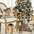 thumbnail image 3 of Sm:)e Believe Hello Winter Merry Christmas Pillow Covers Set of 4, 18x18 Inch, 3 of 6