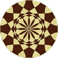 thumbnail image 1 of Ahgly Company Machine Washable Indoor Square Transitional Red Brown Area Rugs, 3' Square, 1 of 7