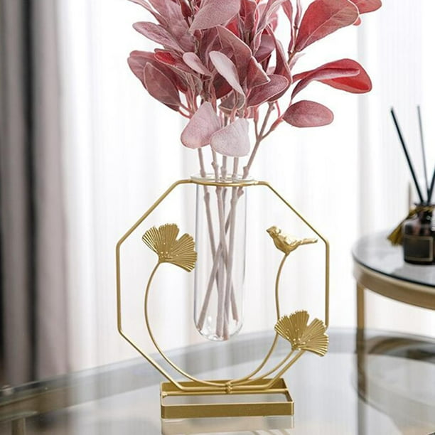 Florero de cristal de hierro, tubos de ensayo, jarrón, arreglo floral, pntas hidropónicas, , sa de , terrario, contenedor, decoración perfecl Jarrón hidropónico