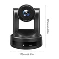 thumbnail image 3 of Riwcyla Conference PTZ Camera 1080P 2.1MP HD 10X Optical Zoom Video Conference Room Camera Webcam with Remote Control USB High,Definition Multimedia Interface Output for Meeting Business Education, 3 of 6